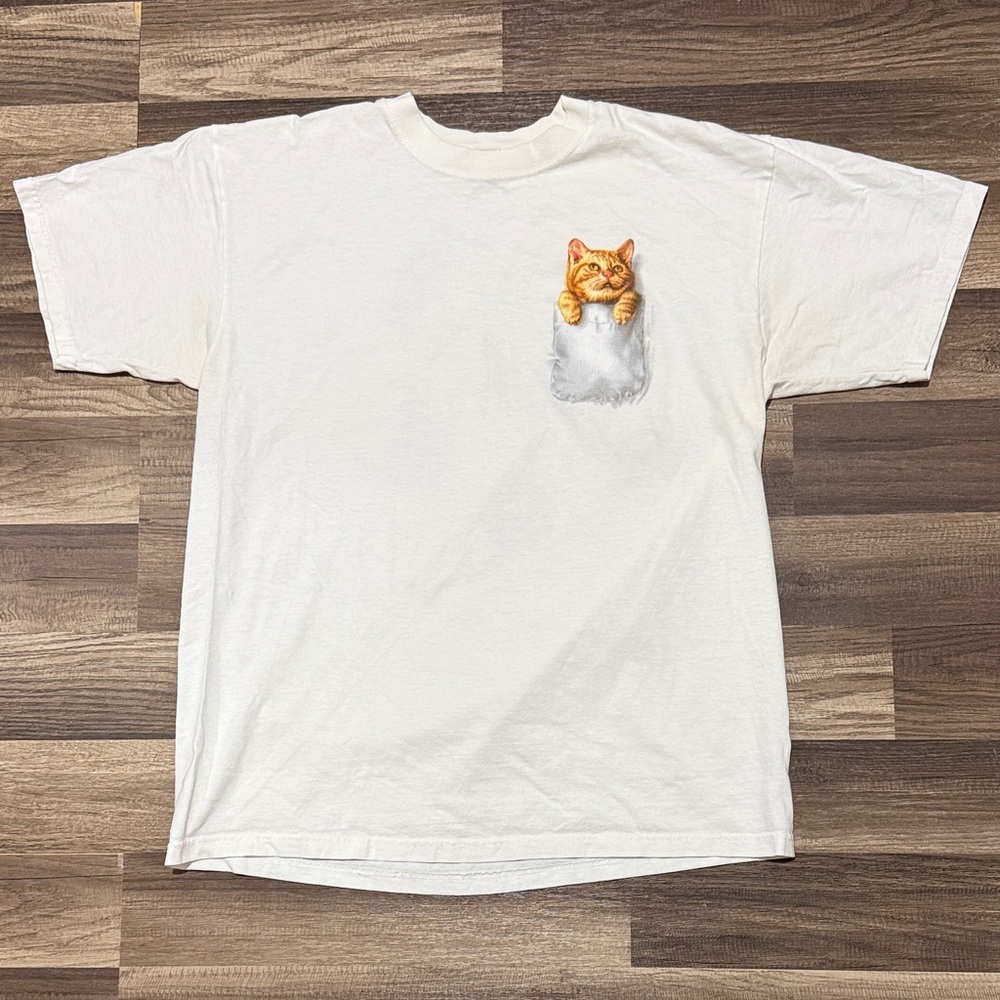 Vintage Double Sided Cat T-Shirt